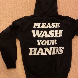 Talentless please wash your hand sweatshirt, size small
